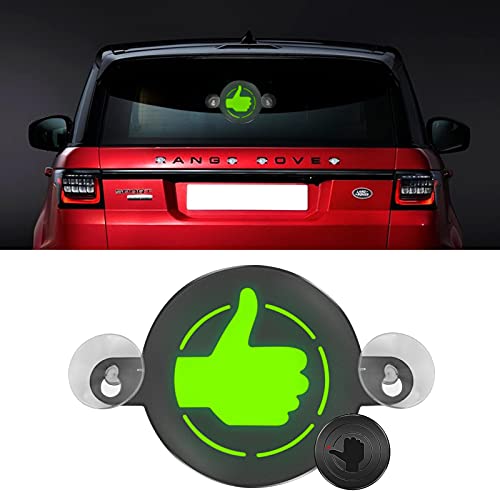 TTCR-II Thank You Button Remote Control Car Light Thumbs Up Light,A New Way to Say Thank You On The Road,Automotive Rear Window Light Compatible with Auto Cars?SUV?Trucks.(Not Included Batteries)