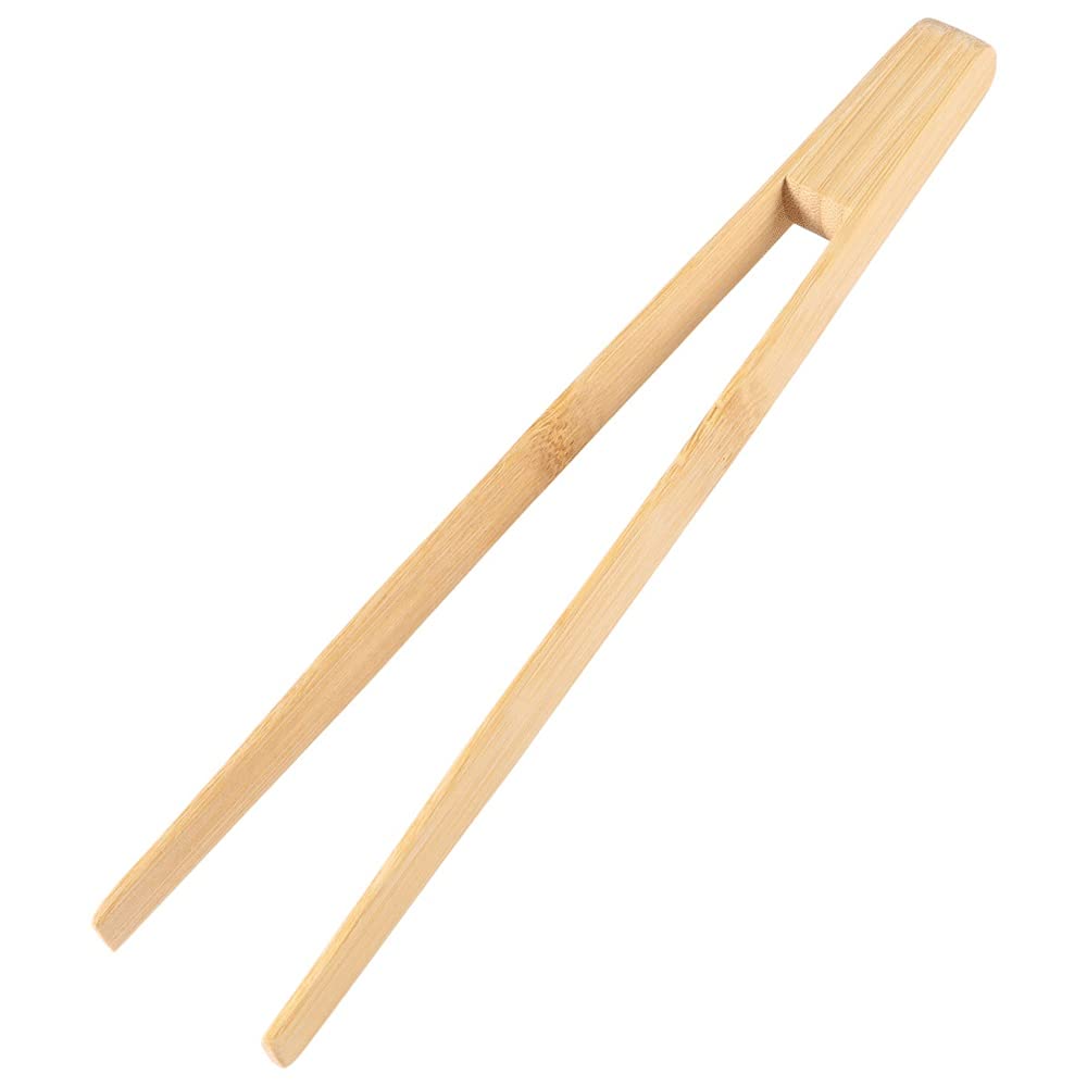 Pinzas de Cocina, tostadora de bambú, Pinzas de Cocina, tostadora Larga de fácil Agarre, Pinzas para Servir para cocinar Tostadas, Pan, Barbacoa, Asar, Hornear, freír
