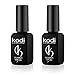 Produktbild Kodi Professional Top & Base Coat Unterlack & Überlack Set 12ml | Einweichgel, Nagelpolitur-Set | Für langlebige Nägel | Einfach zu verwenden, ungiftig & geruchlos | Aushärtung unter LED oder UV-Lampe