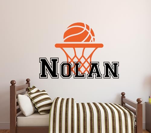 Vinilo decorativo de baloncesto para pared infantil miniatura 4