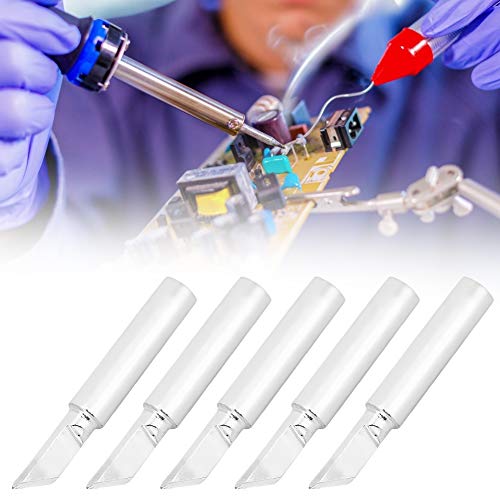 Naroote Puntas de Hierro Soldado, Puntas de Soldadura de Hierro con de Soldado 5 Piezas 900m - T Bit de Bits de Soldadura Eléctrica Reemplazo para Estación de, Equipos y Accesorios de