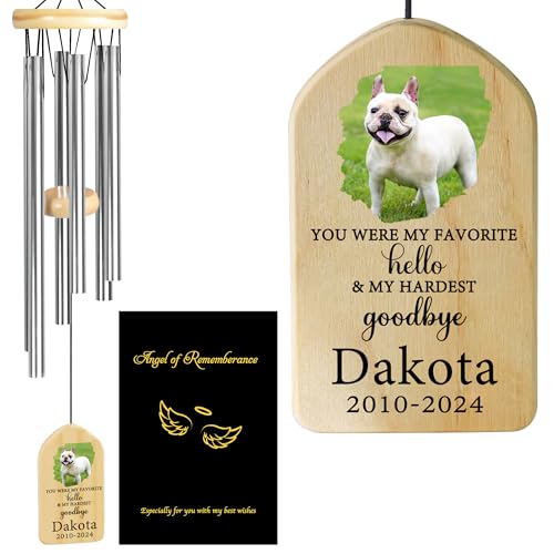 Personalized Pet Memorial Gifts, Pet Memorial Wind Chime, Dog Memorial Gifts, Cat Memorial Gifts, Pet Loss Gifts, Pet Loss Sympathy Gift, Dog Bereavement Gift, Dog Remembrance Gift - My Favorite