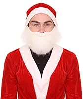 Algopix Similar Product 8 - HPO Santa Claus Beard and Moustache Set