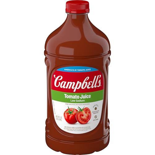Campbell's Low Sodium 100% Tomato Juice, 64 fl oz Bottle