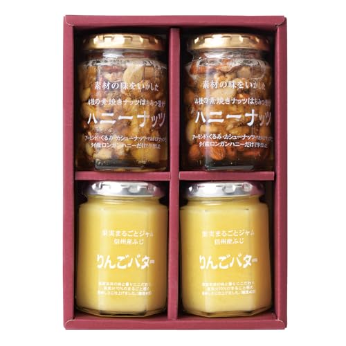 ツルヤオリジナル ハニーナッツ・ふじりんごバター詰合せ4本のサムネイル