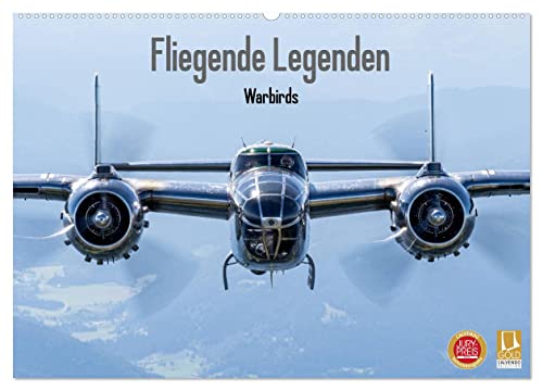 Preisvergleich Produktbild Fliegende Legenden - Warbirds (Wandkalender 2024 DIN A2 quer), CALVENDO Monatskalender