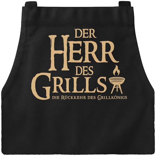 MoonWorks Grill-Schürze für Männer mit Spruch Der Herr des Grills Grillkönig schwarz unisize MoonWorks Grill-Schürze für Männer mit Spruch Der Herr des Grills Grillkönig schwarz unisize