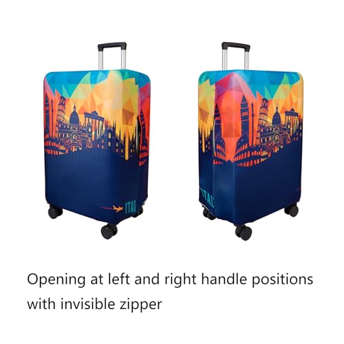 Image of WUJIAONIAO Travel Luggage Cover Baggage Suitcase Cover Protector Skins 18-32 Inch, City, L (for 25--28 inch luggage), Fashion