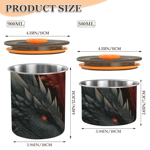 Contenedor de almacenamiento para café OTVEE 500ml acero inoxidable miniatura 3
