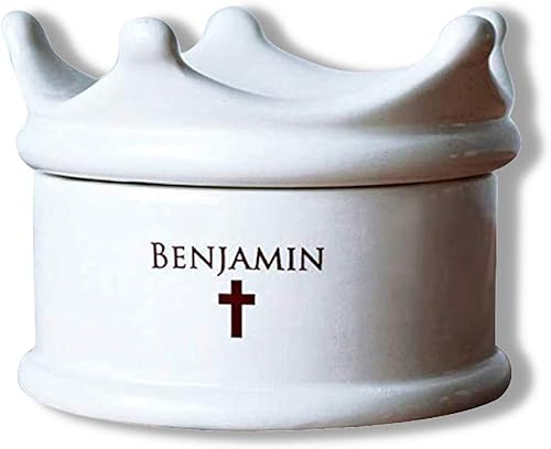 Personalized Baptism Gift, First Communion Gift, Confirmation Gift - With Irish Blessing or Custom Text - Crown Keepsake Box