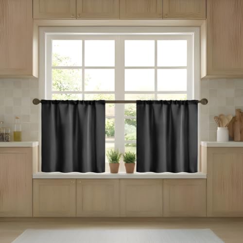 Easy Home Short Blackout Window Curtain