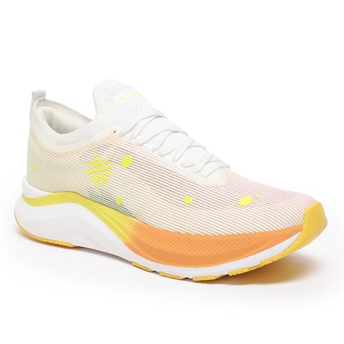 CULT Women's Glidewave Running Shoes Enhanced Cushioning Enhanced Grip Lightweight High Traction Sports Footwear (CS704242UK7_Orange_UK7)