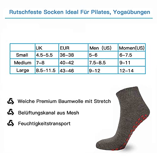 NOVAYARD 5 paia di calzini antiscivolo con manico