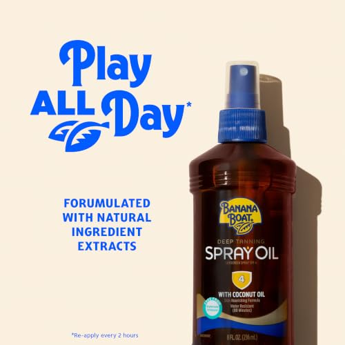 Banana Boat Deep Tanning Oil Spray SPF 4, 8 Fl Oz (2 Pack) - image 3