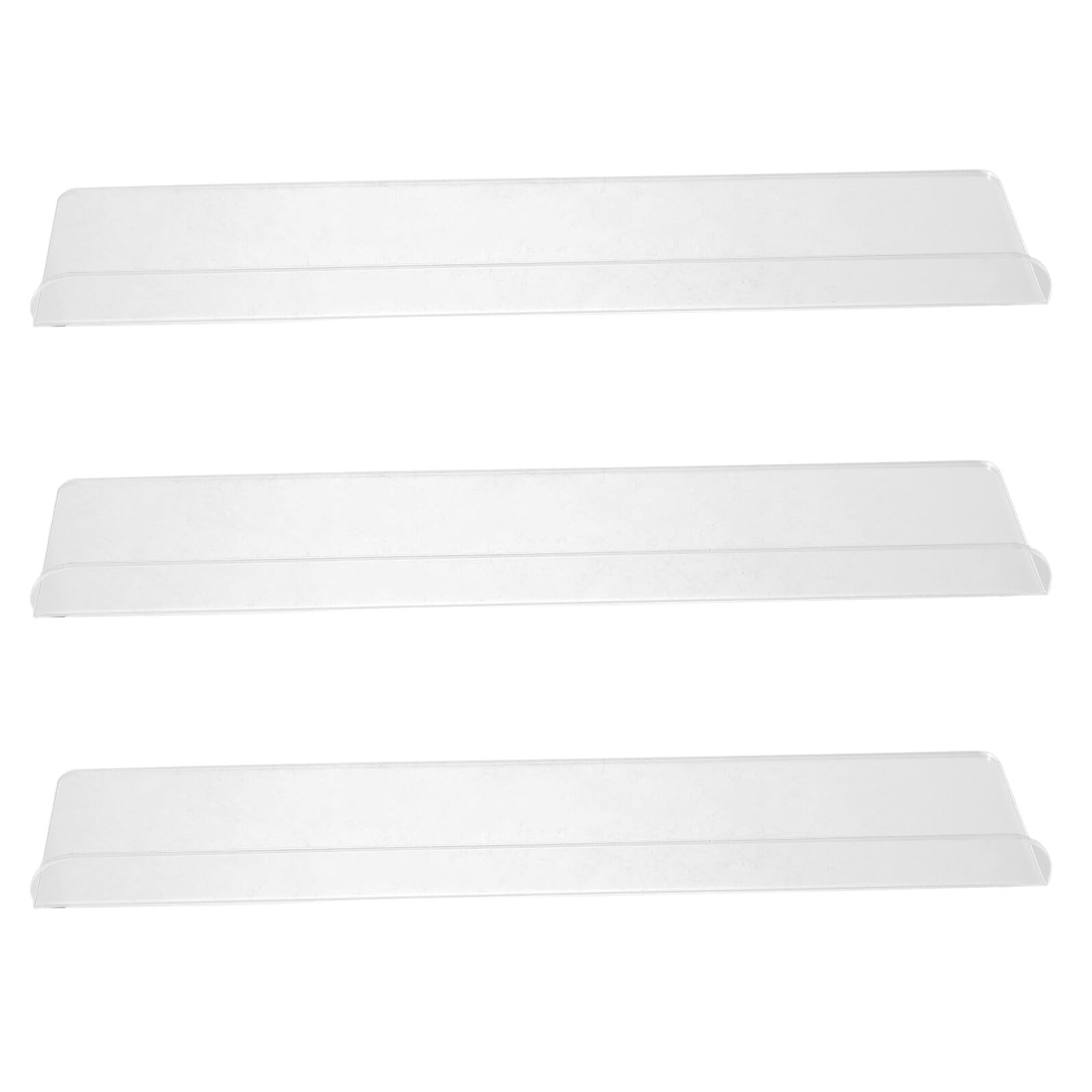 Rack de rangement mural transparent lot de 3 pièces étagère murale