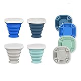 Outdoor travel sports cup-Portable silicone water cup-Creative custom simple fashion gift folding...