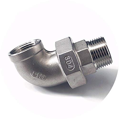Codo acero inoxidable 304 hembra macho para eliminar goteras en roscas de 3/8