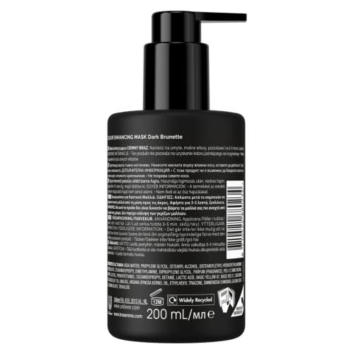TRESemm Hair Mask Nourishes and Works Colour Preservation Dark Brunette With Semi-Permanent Colour Pigments and Argan Oil, Enriched with UV Filter 200ml - Image 2