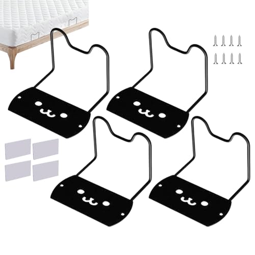 Ziennhu - Colchón antideslizante para cama (4 piezas, fijación de colchones, antideslizante, para cama, sofá, salón, dormitorio, estudiante, viaje, camping