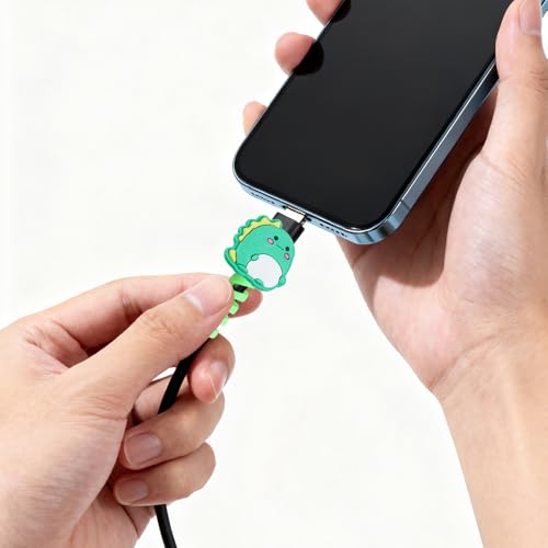 Protector de cable de carga de silicona contra dobleces de cables de teléfonos 6