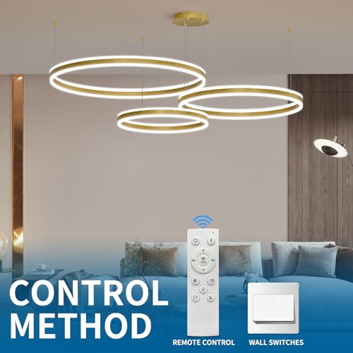 Lustre suspension LED moderne Mikeru à intensité variable avec mémoire - 6