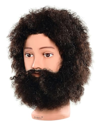 Tête d'apprentissage barbe Gustav Sibel indispensable en salon de coiffure