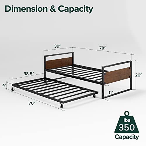 Zinus OLB-IRDBS-39 Suzanne Bamboo And Metal Daybed thumb #1