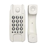 Badezimmer Safe, schnurgebundenes Telefon, wandmontierbares Installationstelefon für Zuhause, Unternehmen, Hotelzubehör, kleine Erweiterung, platzsparend, montierter Festnetz Schreibtisch, Hotelzimmer