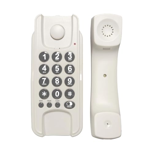 Téléphone filaire mural pour salle de bain et mini extension d'hôtel