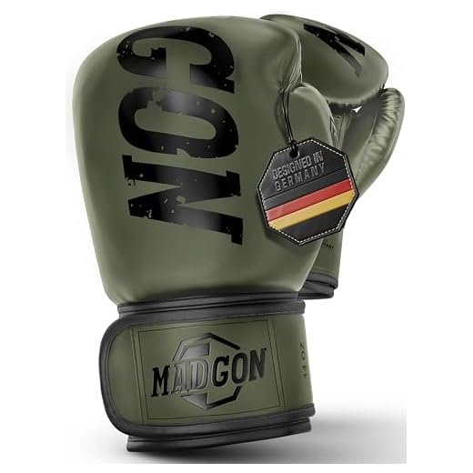 MADGON Boxhandschuhe aus bestem Material für Lange Haltbarkeit - Männer und Frauen Kickboxhandschuhe für Kampfsport, MMA, Sparring, Muay Thai und Boxen 10 12 14 16 oz inkl Beutel