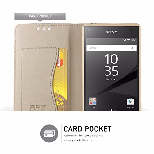 Cover Sony Xperia Z5 Compact, BEZ® PU Custodia in