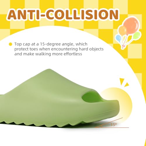 Image of Kids Cloud Slides for Boys & Girls, Super Soft & Comfy Beach Pool Slippers, Non-Slip Waterproof Shower Sandals for Toddlers & Kids