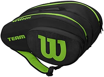 Raqueteira Wilson Team Padel e Beach Tennis (Preto)