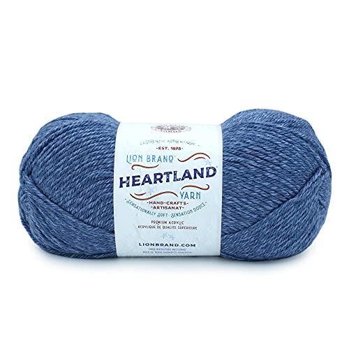 Image of Lion Brand Yarn, Worsted-Weight Heartland Yarn for Knitting, Crocheting, and Crafting, Carlsbad Canyon, 1 Pack