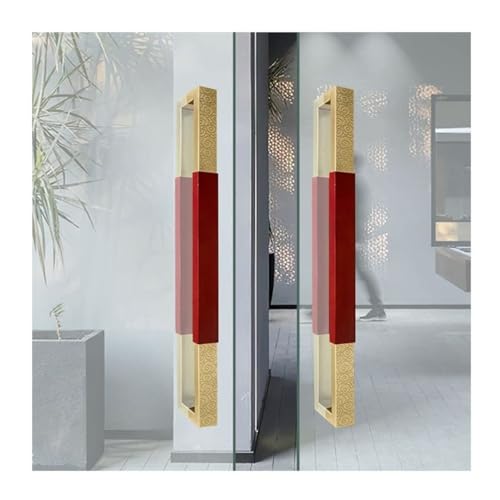 Poignée de porte battante en bois massif et inox au design européen exclusif