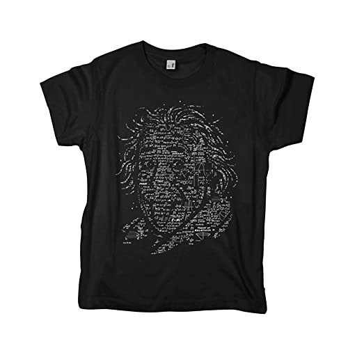Pampling Camiseta para Niños y Niñas de Mangas Cortas, Ropa Infantil Unisex con Estampados Originales en 5 Tallas, Camiseta 100% Algodón Negra, Modelo 4LB3RT (S)