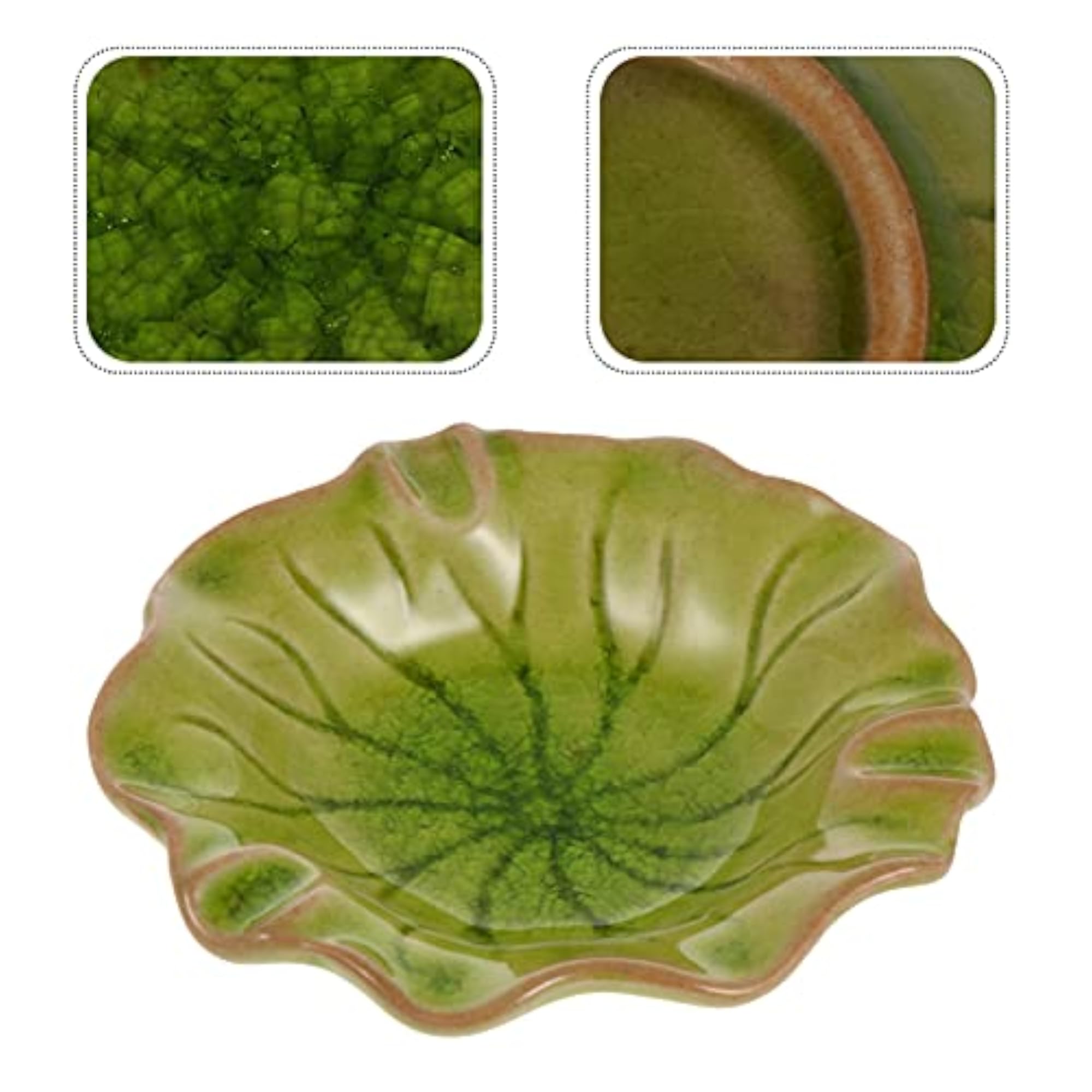 Ceramic Leaf Bowl Tray for Essential Oils Diffusing