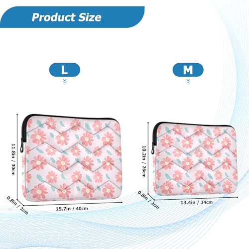 Funda para portátil JIPONI floral multicolor 15.7x11.8x0.8 pulg miniatura 2