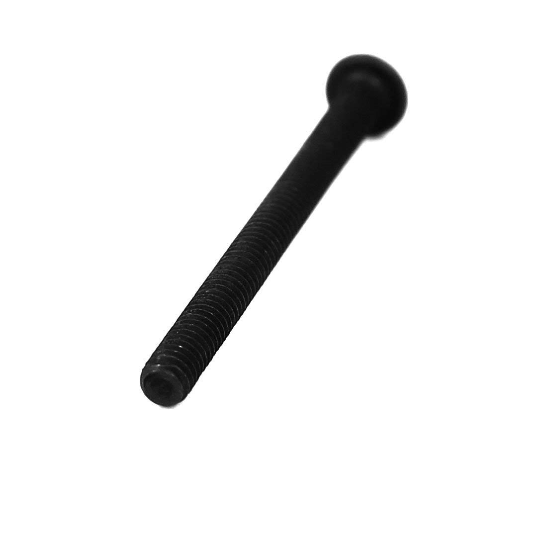 Lot De 25 Vis à Tête Ronde Hexagonale M8x35mm Noir Acier 10.9