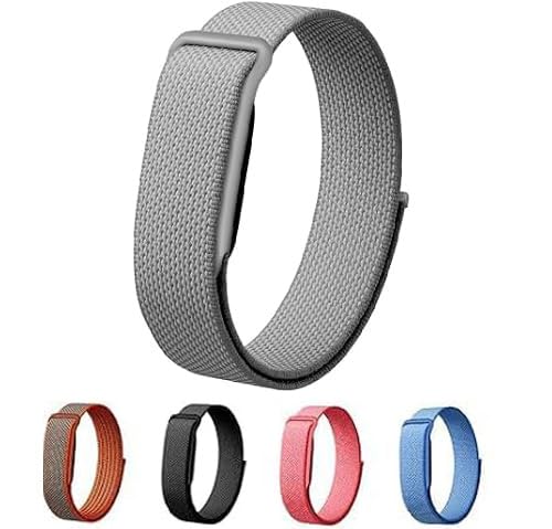 Band for Google Fitbit Air, Breathable Replacement Sport Strap with Classic Buckle, Water & Sweat Resistant, Adjustable Replacement Strap for Google Fitbit Air Fitness Tracker (1, Nylon-Dark Grey) — image 1