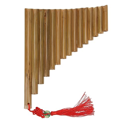 15 Pipes Bamboo Pan Flute, G Key