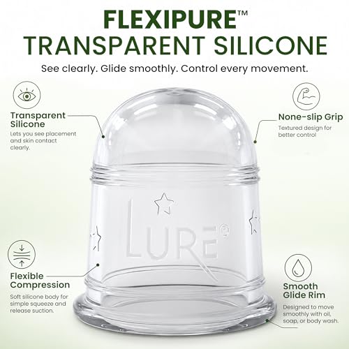 Image of Silicone Cupping Therapy Set Beginner Massage Cupping Cups for Cupping Therapy Cup Kit for Massage, Myofascial Release, Cellulite Reduction