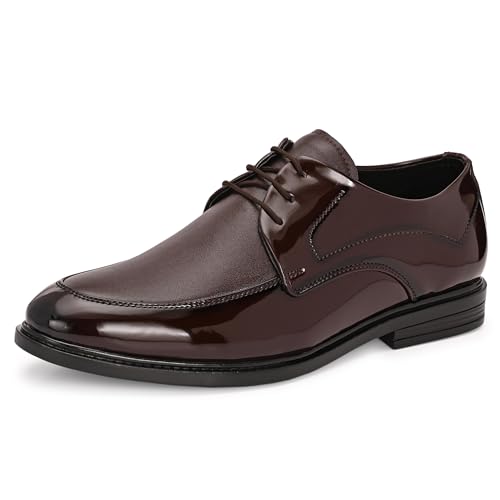 Image of Centrino Men's Formal Lace-Up Shoes | Soft & Comfortable Formal Shoe| Lace-up Oxford Shoes for Men | Solid Design | Ideal for Formal, Business Casual, and Parties | Stylish-Looking Footwear (9361)