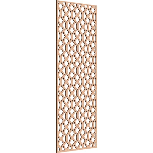Image of Resort Decorative Pierced Fretwork Wood Wall Panels, 23 3 /8 inchW x 59 3 /8 inchH x 1 /4 inchT, Alder