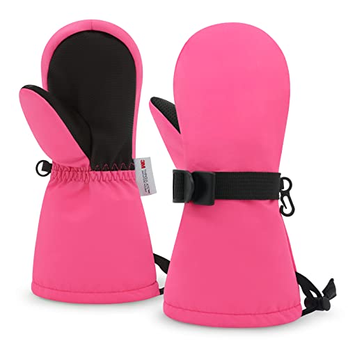 Sarfel Toddler Mittens Waterproof Toddler Snow Mittens Kids Ski Gloves Baby Winter Mitten Kids Snow Gloves Thinsulate 1-7Y