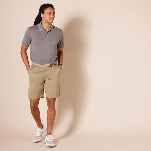 Image of Amazon Essentials Men's Classic-Fit 9 inch Inseam Moisture-Wicking Golf Shorts, Functional Pockets (Available in Big & Tall)