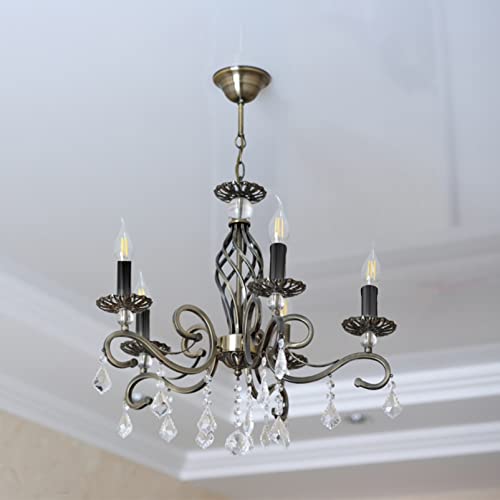 Osaladi Cardboard Tubes 6Pcs Chandelier Candle Light Cover Metal Candle Light Bulb Socket Covers Candle Sleeves Light Fixture (Black) Lamp Socket Replacement #TOP2