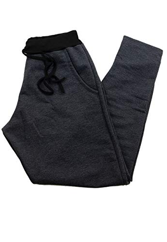 Kit 2 Calça Moletinho (M, Cinza/Chumbo)