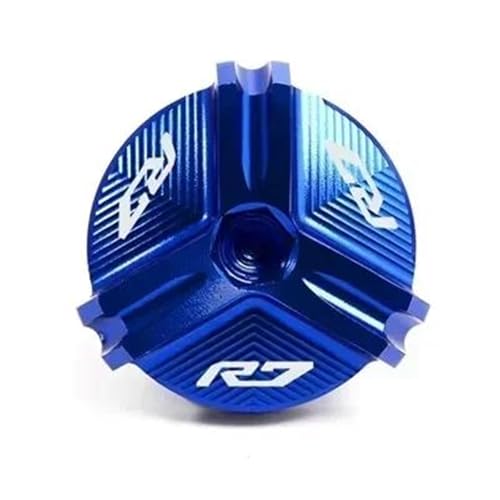 �ی�A�N�Z�T���[ �I�[�g�o�C�A�N�Z�T���[ CNC �G���W���I�C���t�B���[�v���O�I�C���t�B���[�L���b�v �ɓK�����郄�}�n R6 YZF-R6 1999-2021 YZF-R6S 2006-2021 R7 YZF-R7 2020-2022(Blue B)