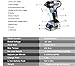 DEKOPRO 20V Cordless Impact Wrench, 1/2 Inch Chuck, 3200 RPM, 258 ft-lbs Max Torque, Li-ion Battery, Fast Charger, Tool Bag